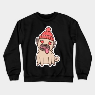 Pug Dog in Love. Crewneck Sweatshirt